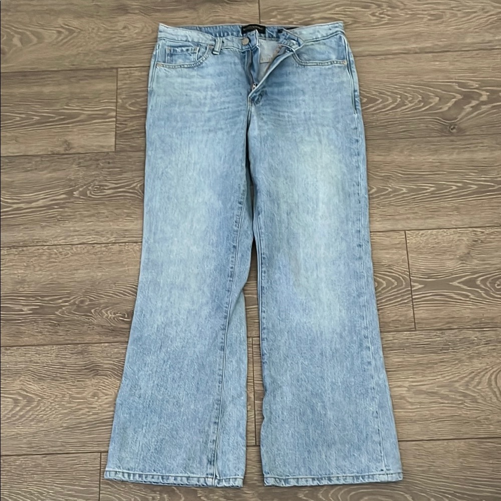Banana Republic Blue Flare Wide Leg Jeans